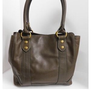 Frye Melissa Brown Leather Large Tote Bag